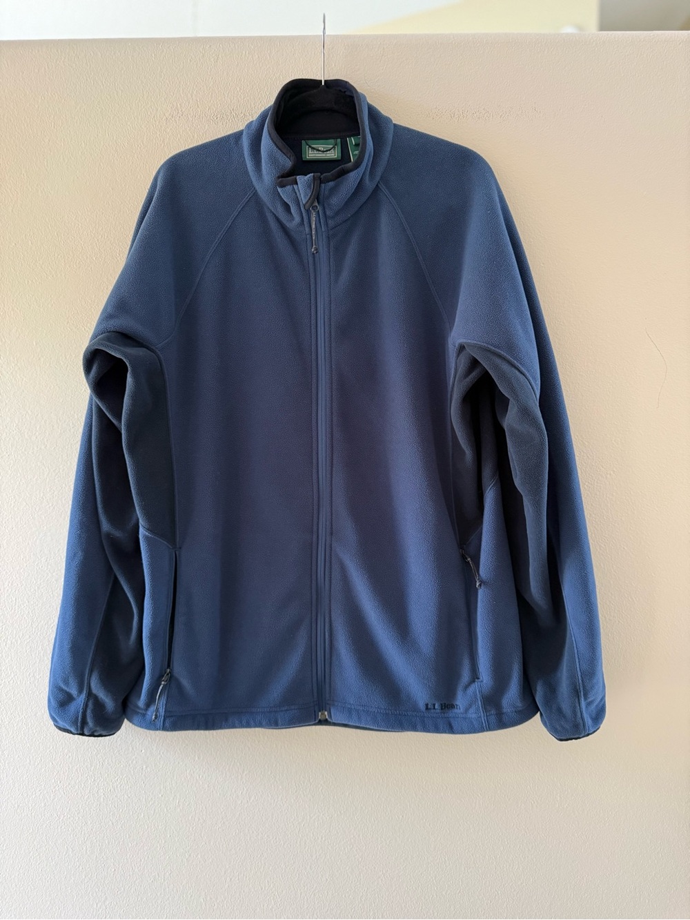 L.L. Bean Men's Full-Zip Polartec Fleece Jacket — Blue